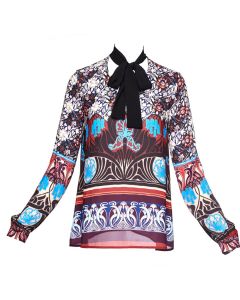NOUVEAU SUNSET GEORGETTE TOP