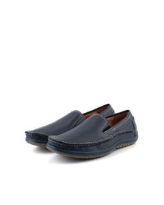 Contrast Stitch Details Slip On Men Shoes Navy WATFORD