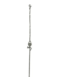 Heart Shape Key And Heart Shape Lock Bracelet