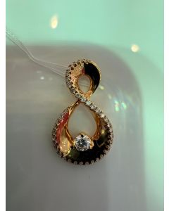 Rose GoldInfinity Design Diamond Pendant