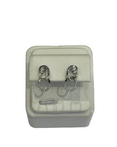 Round Hanging Diamond Earring
