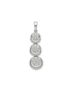 Triple Round Diamond Pendant