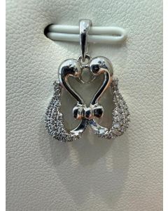 Swan Diamond Pendant